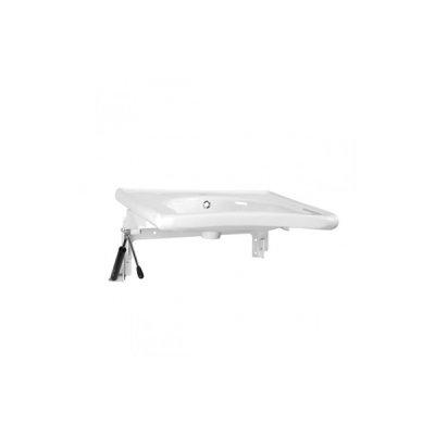 Fixation acier NEW WCCARE blanc pour lavabo pneumatique 56.1x40.8x35 cm