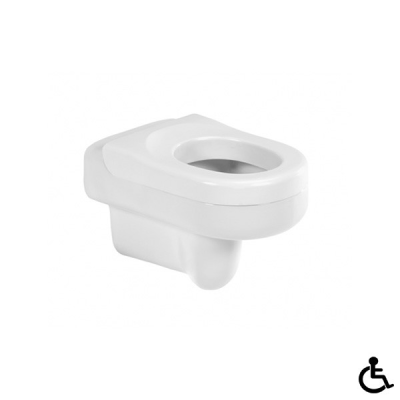Cuvette porcelaine NEW WCCARE blanc suspendue 38x47.1x39 cm
