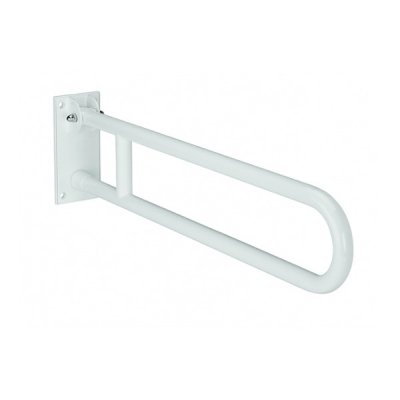 Barre de support fer zingué WCCARE blanc pliante 83 cm