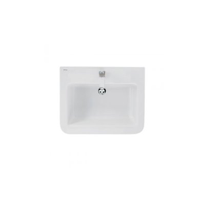 Lavabo céramique ADVANCE blanc rectangulaire 55x48x19.5 cm