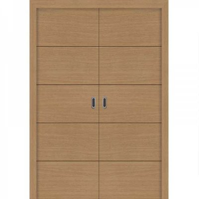 Porte SD CHÊNE CLAIR HORIZONTAL PANTOGRAPHIE  coulissante 160cm