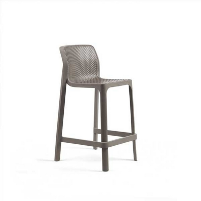 Tabouret polypropylène et fibre de verre traité anti UV NET Tortora avec patins anti-dérapants 101x49x52 cm