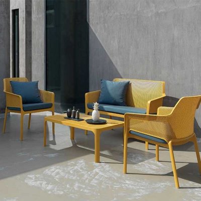 SIEGE NET RELAX BLANC+ASSISE SARDINIA BLEU