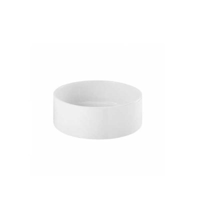 Vasque à poser céramique ROUND blanc circulaire diamètre 40 cm