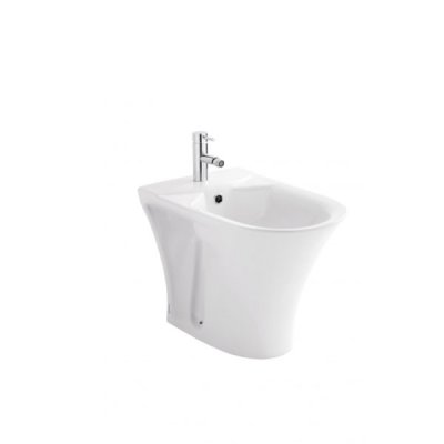 Bidet à poser JADE blanc porcelaine vitrifiée 59x37x41 cm