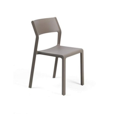Chaise polypropylène et fibre de verre TRILL Bistrot Tortora 82x50x51 cm