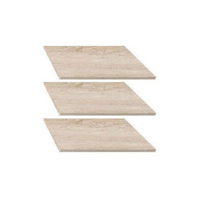 SET DE 3 ETAGERES 75 CHÊNE POUR GARDE ROBE NEPO