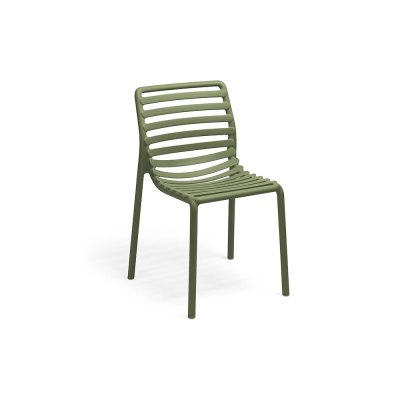 Chaise polypropylène et fibre de verre DOGA Bistrot Vert agave 82x53x55 cm