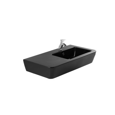 Lavabo céramique ADVANCE noir rectangulaire 90x52 cm