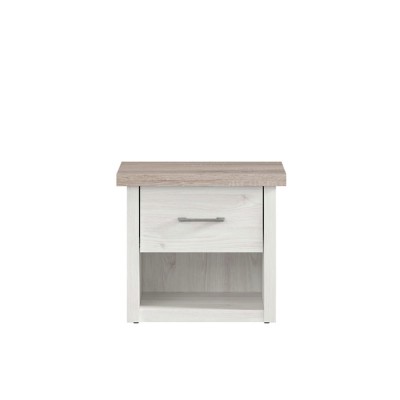 Table de nuit LUCA JUZI meleze sibiu clair/chêne sonoma foncé