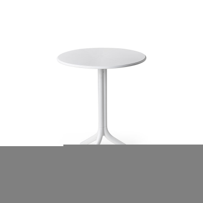 Table polypropylène et fibre de verre traité anti UV SPRITZ Blanc double hauteur 76-40x60 cm