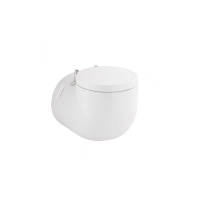 Cuvette suspendue céramique WCA blanc avec abattant duroplast 38x41.5x54 cm
