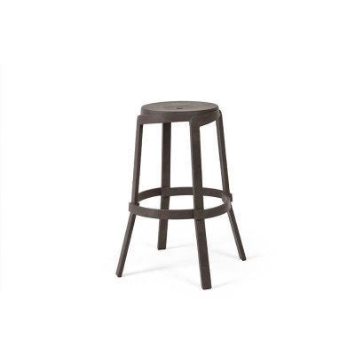 Tabouret haut en polypropylène STACK MAXI Terra