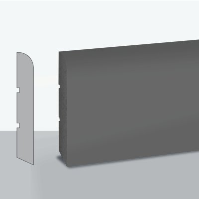 Plinthe ELEGANT VERA anthracite 2800x80x12 mm