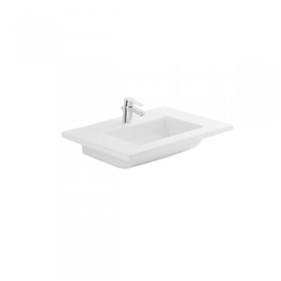 Lavabo céramique PALM blanc rectangulaire 65x45 cm