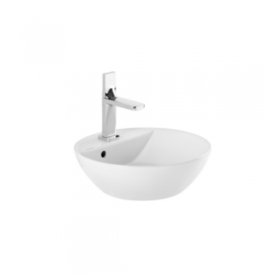 Vasque à poser SANLIFE avec trou pour robinet blanc diamètre 38 cm