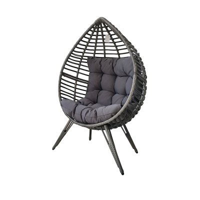 Fauteuil techno rotin COCON Gris 1 place 140x94x68 cm