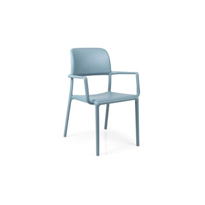 Chaise en polypropylène RIVA Bleu celeste