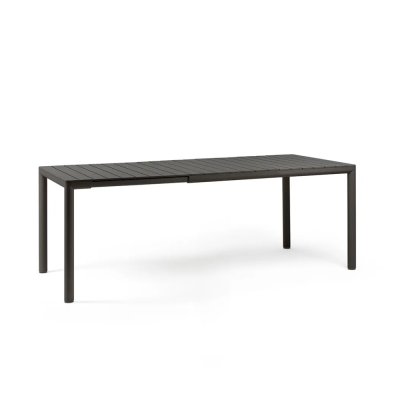 Table extensible en polypropylène TEVERE Antracite 147-211 cm