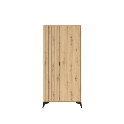 Garde robe LAMEA chêne rustique 2 portes 90x197x55 cm