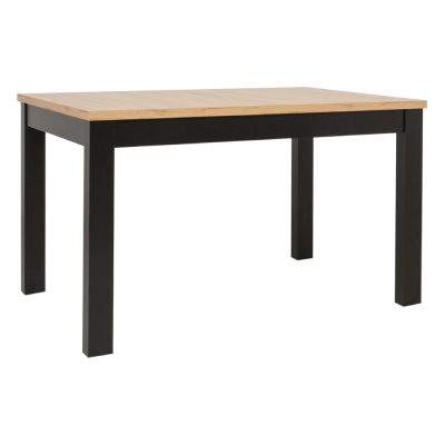 Table MAREN chêne wotan/ noir 130x90x77 cm