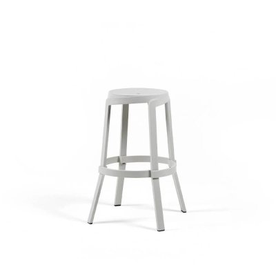 Tabouret haut en polypropylène STACK MAXI Gesso
