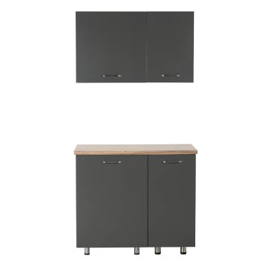 Kitchenette TINY Gris Antracite 100 cm