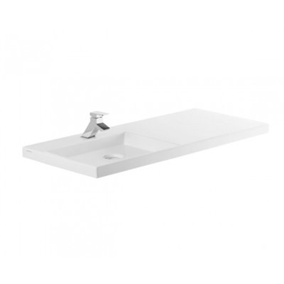 Lavabo céramique VISTA blanc rectangulaire 100x43 cm