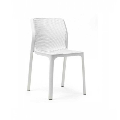 Chaise polypropylène et fibre de verre BIT Blanc 84x52x55 cm