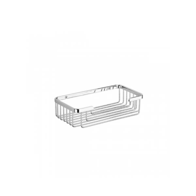 Grille acier inoxydable LUXE chromé rectangulaire 27x13x6.3 cm