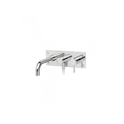 Mitigeur bain et douche laiton TUBE chromé encastrable