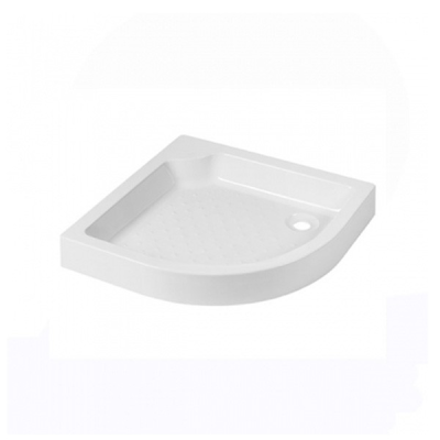 Receveur de douche acrylique ELSY blanc d'angle 75x75x13 cm